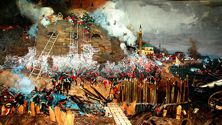Фрагмент диорамы «Штурм крепости Измаил русскими войсками в 1790 году»