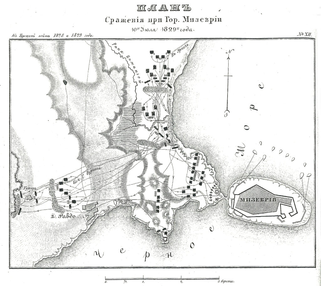 План на бойните действия по суша и море към 10.07.1829